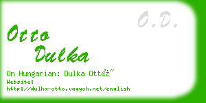 otto dulka business card